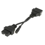 Cable OBD1 a OBD2 per a Mitsubishi i Hyundai - Adaptador diagnòstic 12Pin a 16Pin