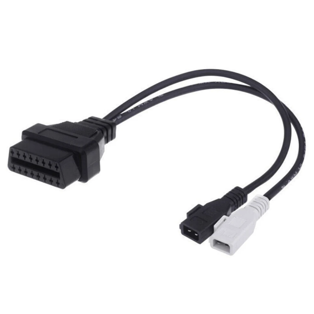 Cable OBD2 2x2 a 16 Pin compatible amb VW Audi Seat Skoda VAG Adaptador