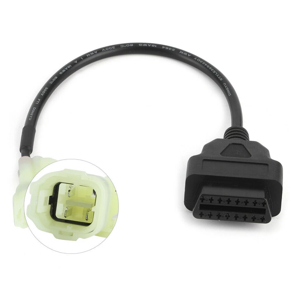 Cable OBD2 a 4 Pin per a Moto Honda - Adaptador Diagnòstic d'Alta Qualitat