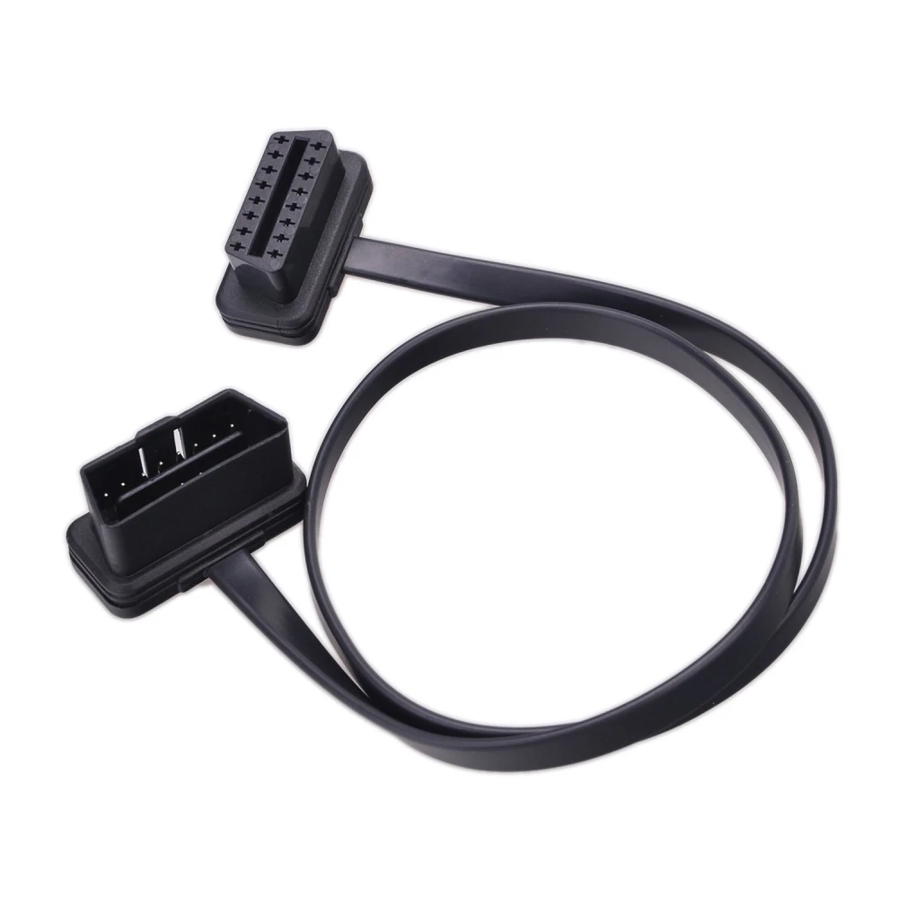 Cable prolongador OBD2 60 cm amb angle de 90 graus per a connexió fàcil