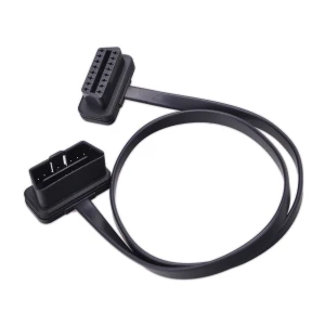 Cable prolongador OBD2 60 cm amb angle de 90 graus per a connexió fàcil