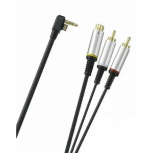 Cable S-Video PSP 2000 Slim amb connectors daurats 24K per a TV