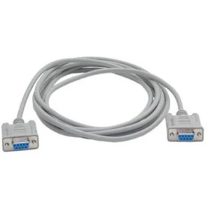 Cable sèrie null-modem 9 pins femella per a receptors satèl·lit Illusion, Galaxis i Kaon