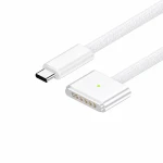 Cable USB-C a MagSafe 3 140W per a MacBook Pro i Air - 2 m trenat, White