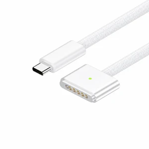 Cable USB-C a MagSafe 3 140W per a MacBook Pro i Air - 2 m trenat, White