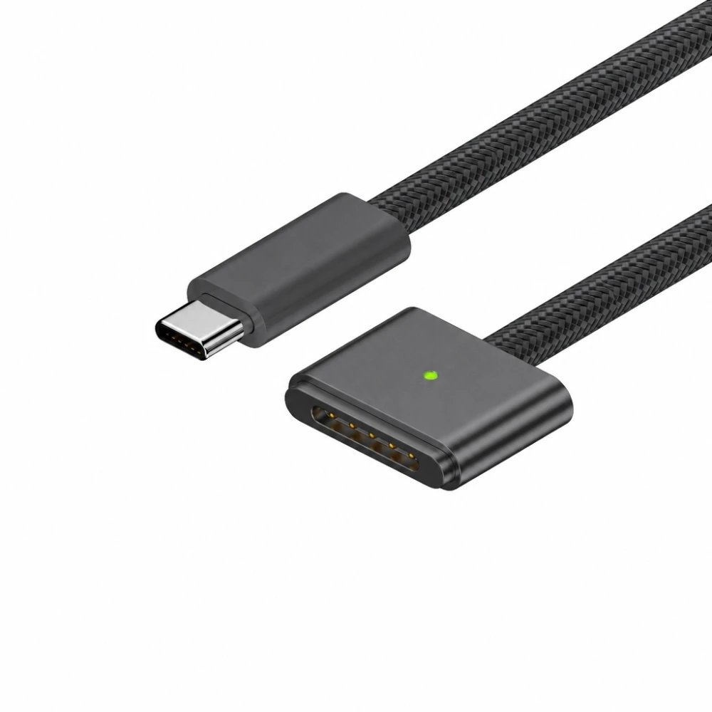 Cable USB-C a MagSafe 3 140W per a MacBook Pro i Air - 2 m trenat, Space Grey