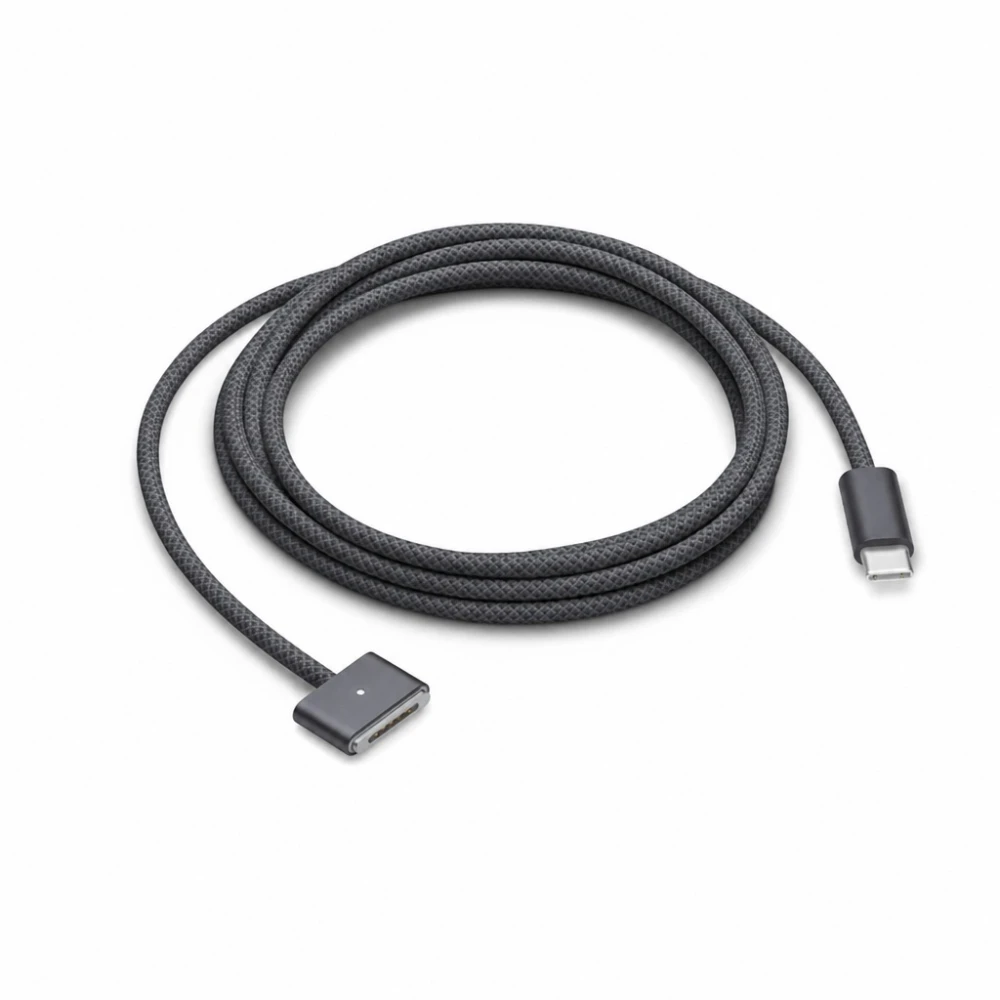 Cable USB-C a MagSafe 3 140W per a MacBook Pro i Air - 2 m trenat, Space Grey
