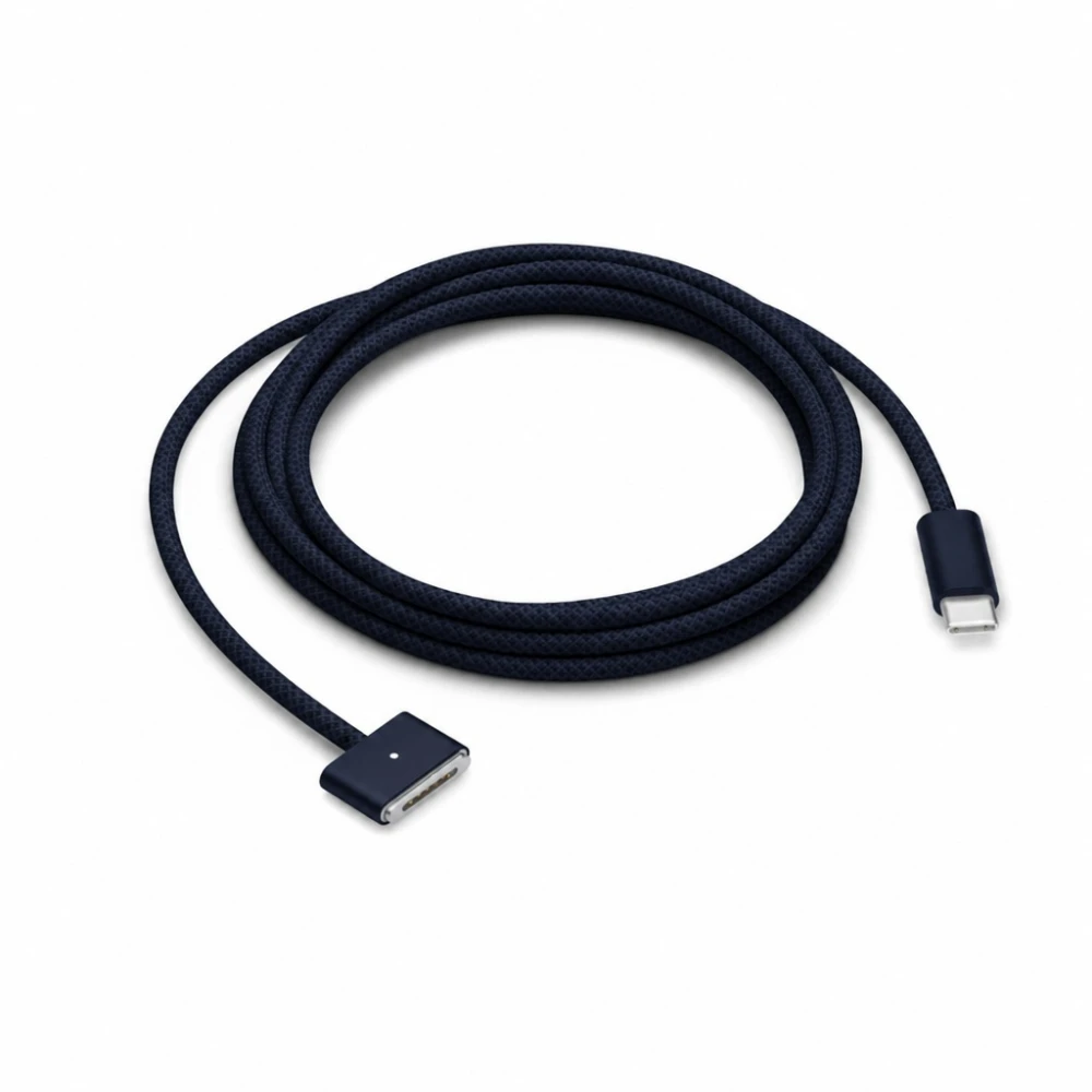 Cable USB-C a MagSafe 3 140W per a MacBook Pro i Air - 2 m trenat, Midnight
