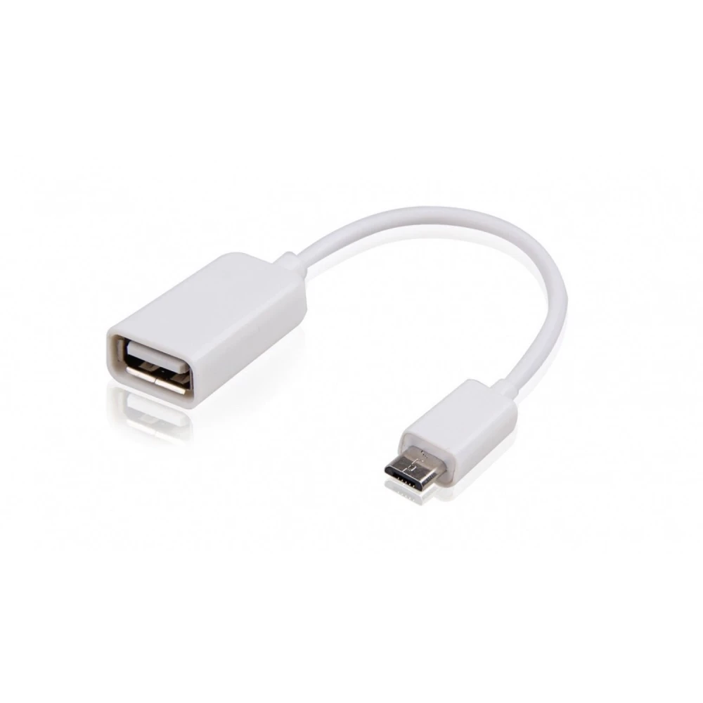Cable USB OTG Micro USB mascle - USB femella 10 cm compatible amb Android