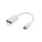 Cable USB OTG Micro USB mascle - USB femella 10 cm compatible amb Android