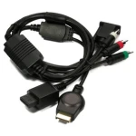 Cable VGA per a PS3 Wii per connectar consola a un monitor amb àudio RCA