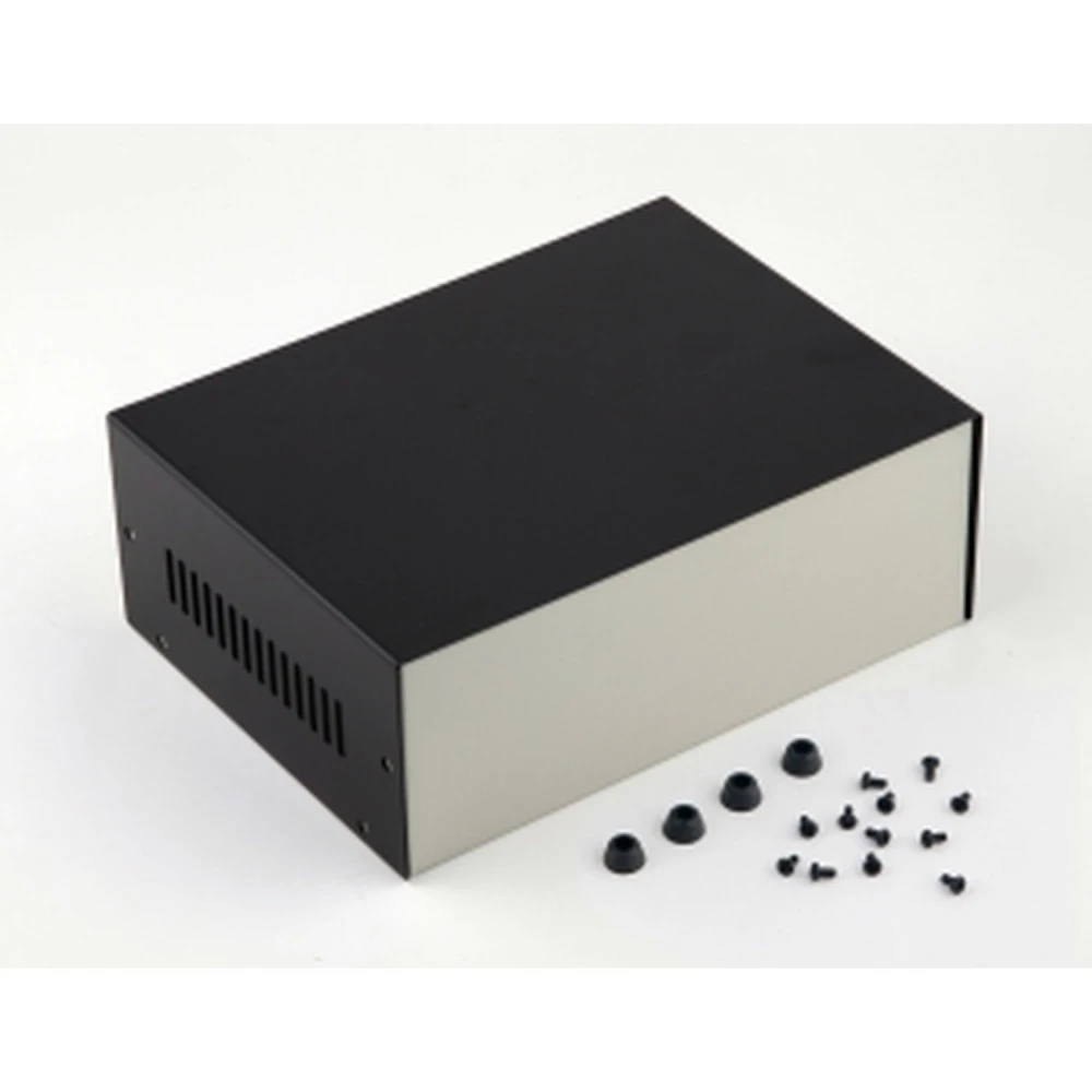 Caixa metàl·lica per a projectes 210x155x80mm amb ranures de ventilació