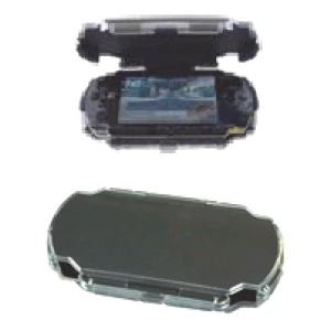Funda protectora de plàstic per a PSP amb tapa ajustable i suport integrat