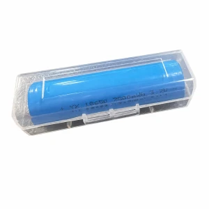 Caixa Portapiles 1× 18650 Plàstic Transparent Antipols Protecció Individual