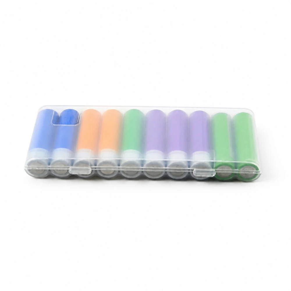 Caixa Suport Portapiles 10× 18650 Plàstic Transparent Gran Capacitat