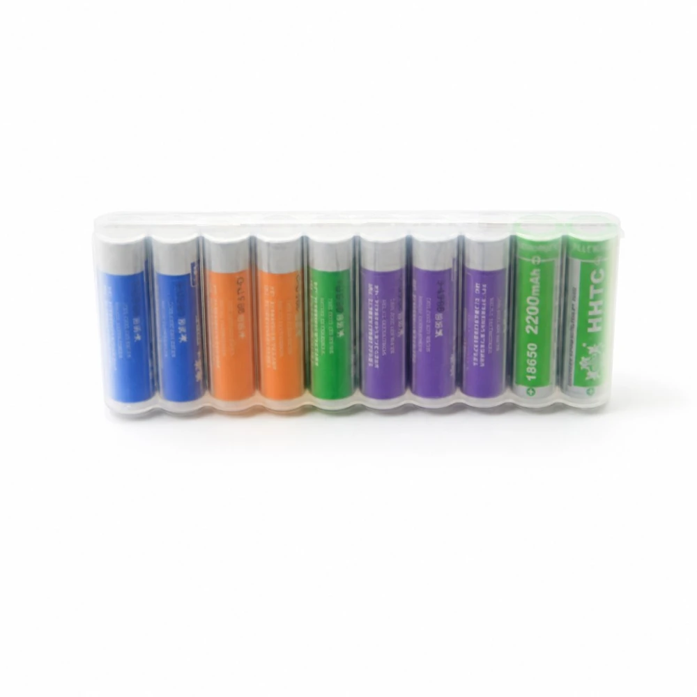 Caixa Suport Portapiles 10× 18650 Plàstic Transparent Gran Capacitat