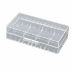 Caixa Suport Portapiles 2× 20700 21700 Plàstic Transparent Emmagatzematge