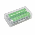 Caixa Suport Portapiles 2× 20700 21700 Plàstic Transparent Emmagatzematge
