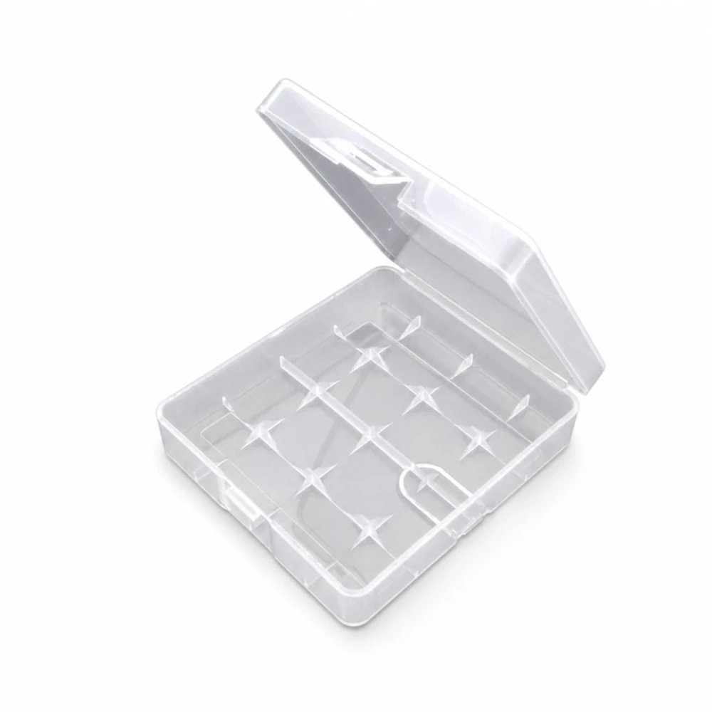 Caixa Suport Portapiles 4× 18650 Plàstic Transparent Emmagatzematge Protecció