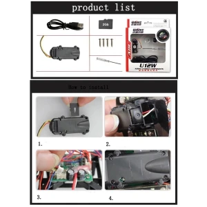 Yizhan Càmera HD per quadcòpter U12W compatible amb models U818A i U829A