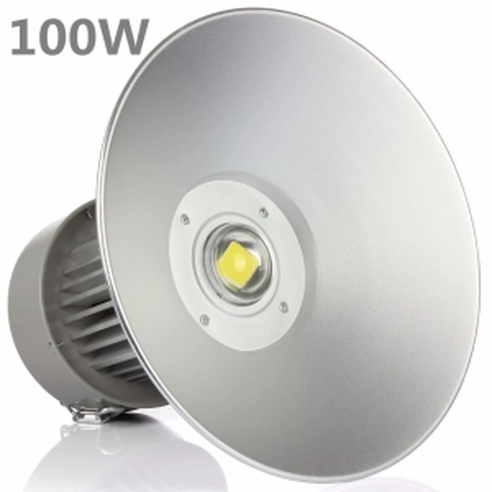 Campana industrial LED 100W 6000K llum brillant PF 0,95 potència real High Bay LED