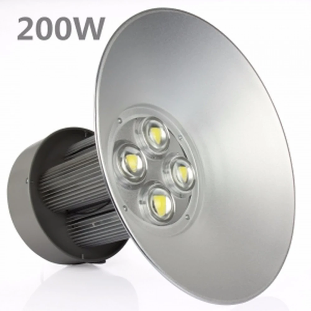 Campana industrial LED 200W 6000K llum brillant PF 0,95 potència 100% real High Bay