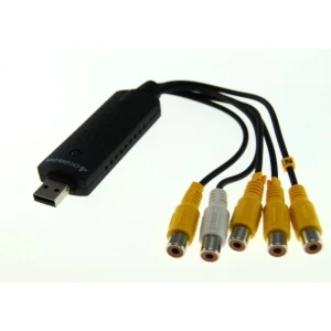 Capturadora de vídeo Easycap 4 canals USB 2.0 per a videovigilància