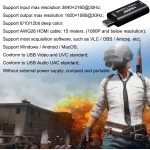 Capturadora de vídeo HDMI USB 1080P per a streaming, jocs i videoconferències