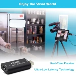 Capturadora de vídeo HDMI USB 1080P per a streaming, jocs i videoconferències