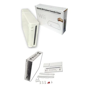 Carcassa completa Nintendo Wii blanca amb botons i cargols per a reparació