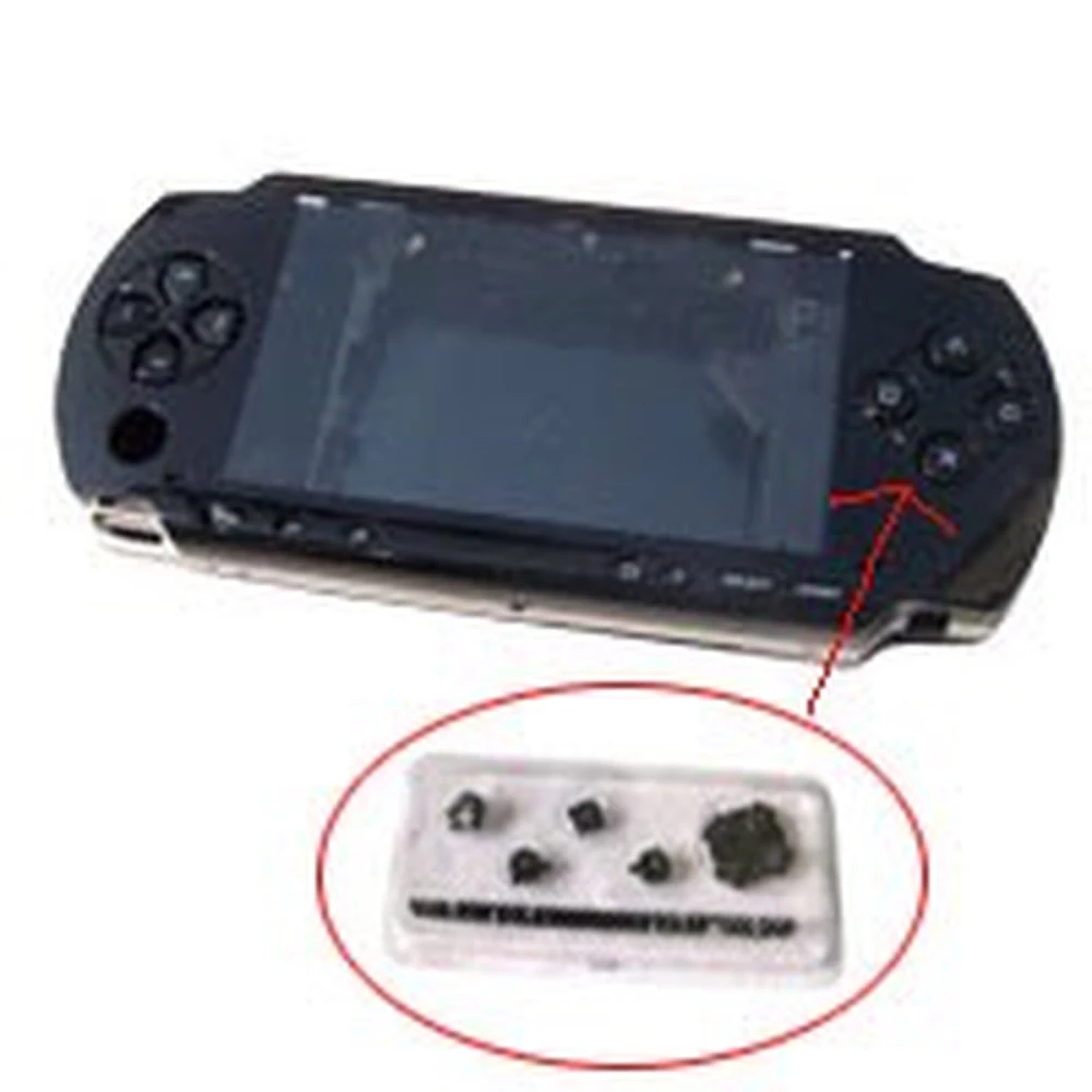 Carcassa completa PSP 2000 Slim negra amb botons per a reparació