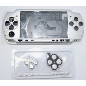 Carcassa completa PSP 2000 slim plata amb botons inclosos per a reparació