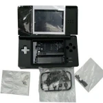 Carcassa de recanvi Nintendo DS Lite negra per a reparació i tuning