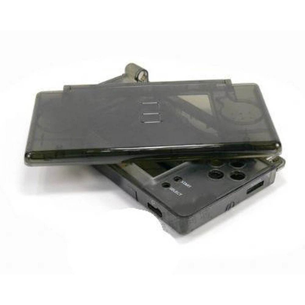 Carcassa recanvi Nintendo DS Lite negra transparent amb botons i cargoleria