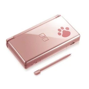 Carcassa de recanvi per a Nintendo DS Lite Nintendogs amb disseny rosa metal·litzat