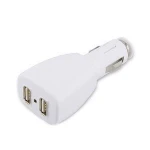Carregador de cotxe USB 2 ports negre per a càrrega eficient