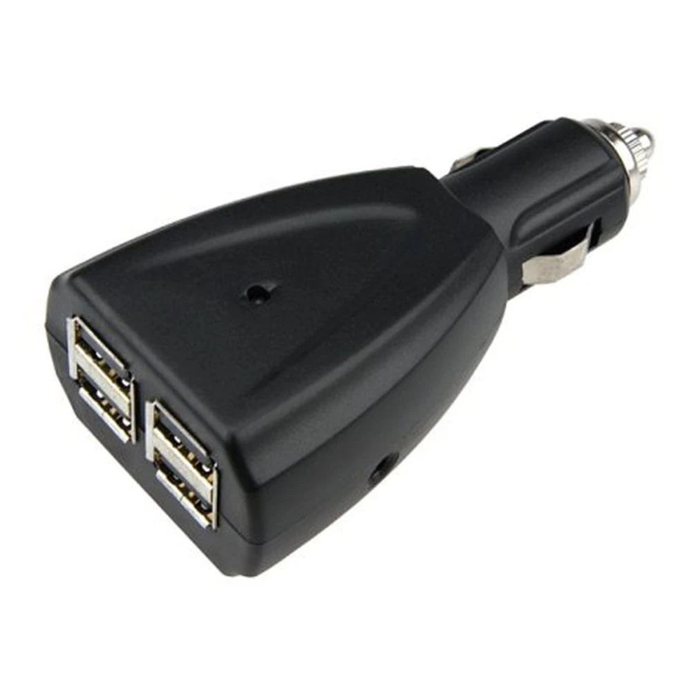 Carregador cotxe USB 4 ports per a càrrega múltiple ràpida i eficient