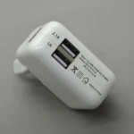 Carregador de xarxa dual USB amb sortides 2,1A i 1A per a tablets i mòbils