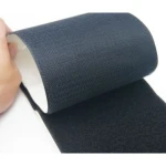 Cinta velcro adhesiva 80 mm negra amb adhesiu posterior - 1 metre (ganxo i bucle)