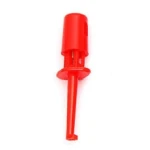 Clip de connexió de cable per a sonda de prova 4cm vermell amb ganxos simples