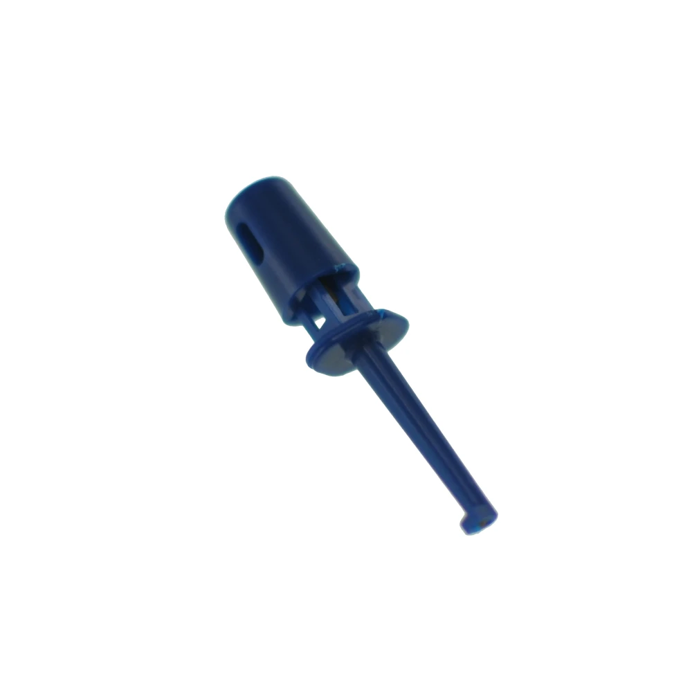 Clip de connexió de cable per a sonda de prova blau amb ganxos simples 4cm