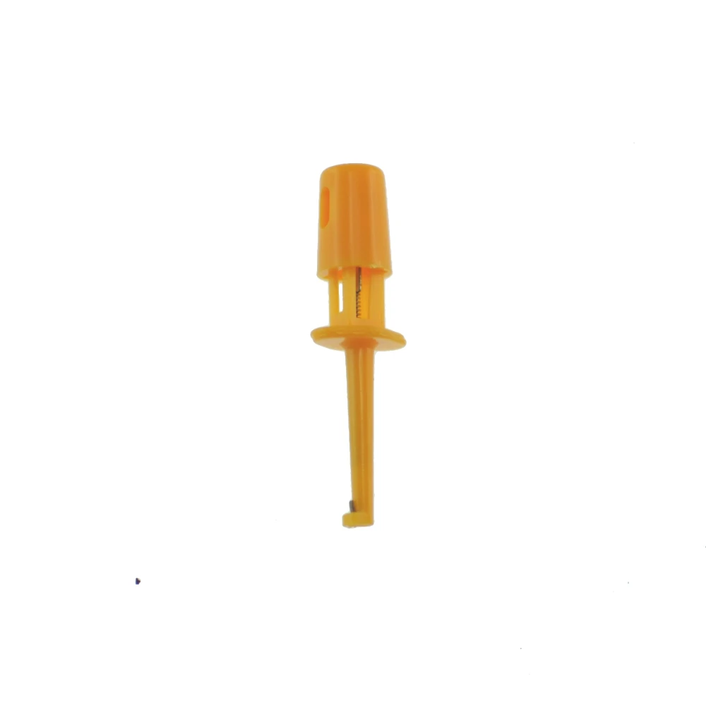 Clip de connexió per a sonda de prova taronja amb ganxos simples de 4cm