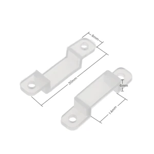 Clip de fixació de silicona transparent per a tires LED 12V