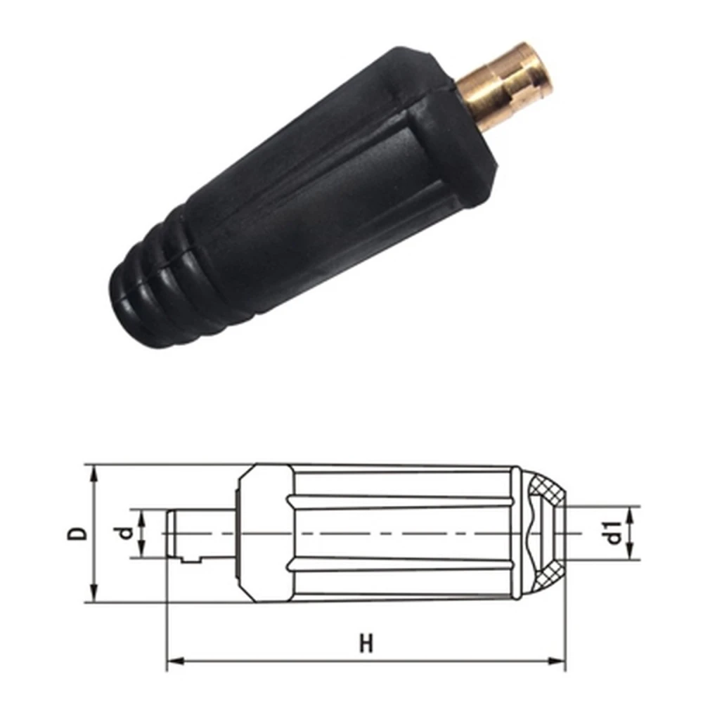 Connector aeri mascle 10-25 per a cable de soldar 160-200A de Mlink
