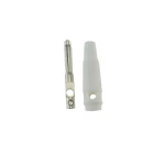Connector banana 4mm blanc BP4526 per a cables personalitzats Satkit