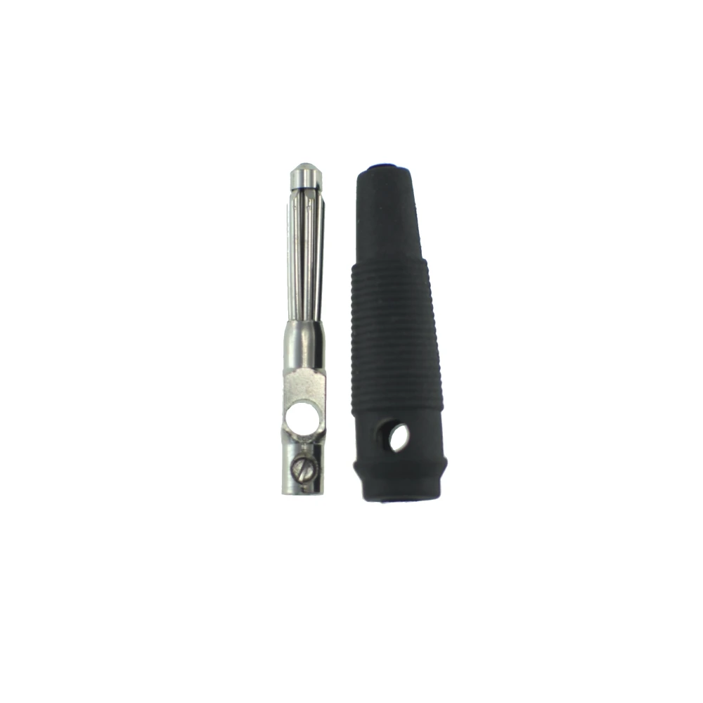Connector banana 4mm negre BP4526 de Satkit per a cables de mesura