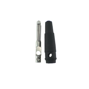 Connector banana 4mm negre BP4526 de Satkit per a cables de mesura