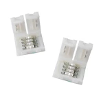 Connector clip LED 4 pin 10mm 5050 RGB per a tires LED - Muntatge fàcil