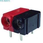 Connector femella banana 4mm BS4571 Amass per a plaques PCB