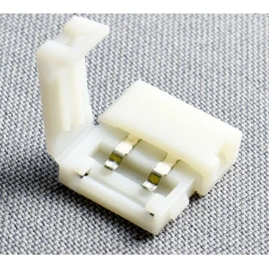 Connector LED 2 Pin 10mm 5050 per a tires LED - Unió sense soldar